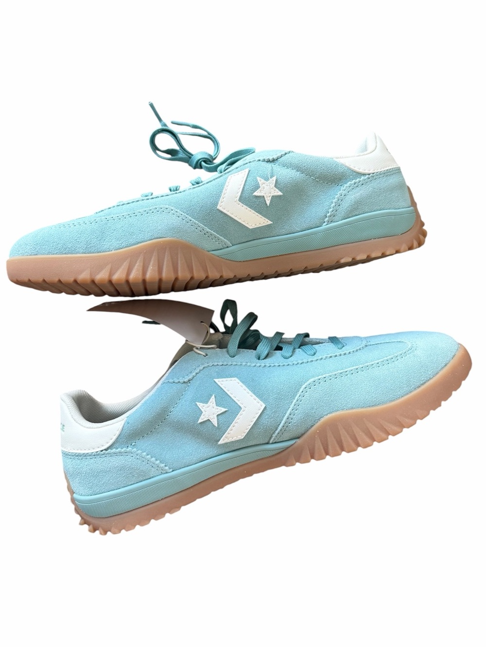 NEW Converse Run Star Trainer Low Top Suede Lace Up Sneaker Woman’s 9.5 Men 8